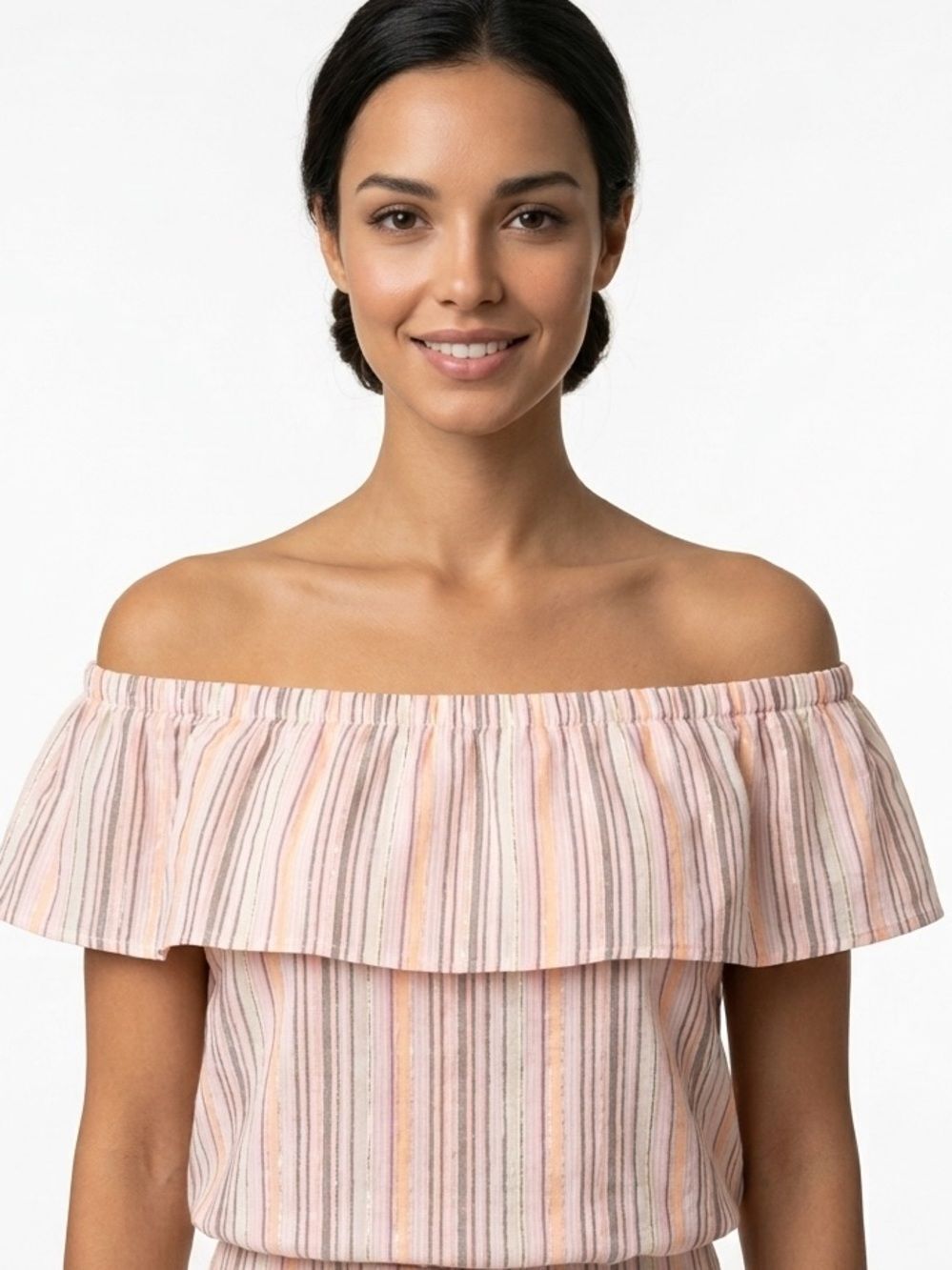 LUCKY BRAND | Circus Off the Shoulder Top Stripe L